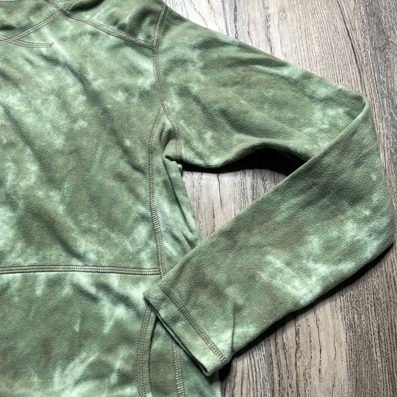 Patagonia Fleece Synchilla Women’s Green hooded Pullover, kangaroo pocket, sz Sm - Picture 6 of 11